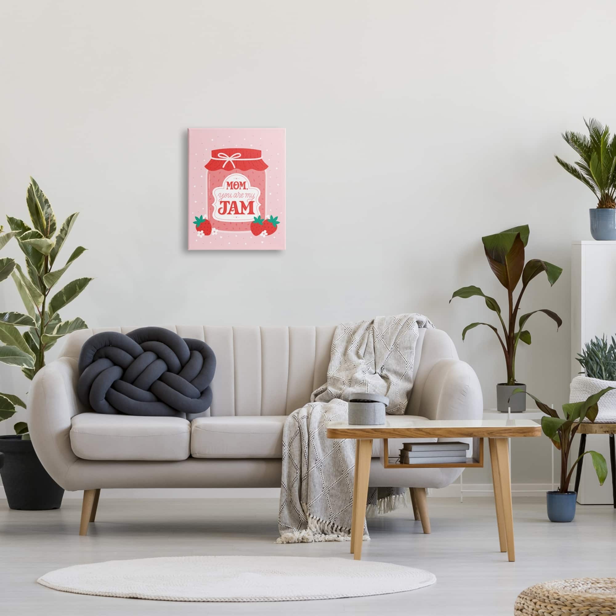 Stupell Industries Mom You Are My Jam Phrase Canvas Wall Art